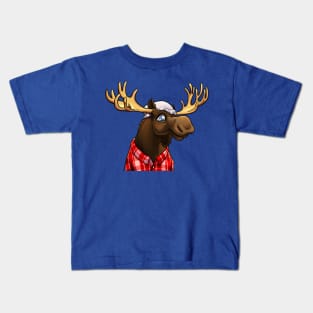 Moose on the loose Kids T-Shirt